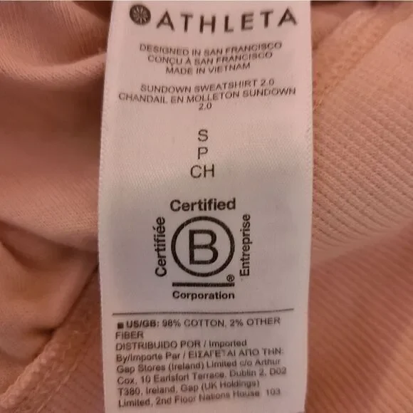 Athleta Orchid Pink Sundown Sweatshirt II S - Picture 10 of 11